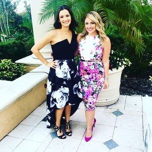 Floral Purple Midi Dress Saks Off Fifth